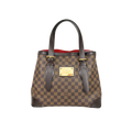 Hampstead MM Damier Ebene Leather Gold Hardware