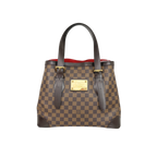 Hampstead MM Damier Ebene Leather Gold Hardware