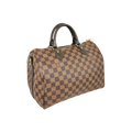 Speedy Bandoulière 30 Damier Ebene Leather Gold Hardware