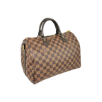 Speedy Bandoulière 30 Damier Ebene Leather Gold Hardware