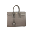 Sac De Jour Grey Grained Calfskin Leather