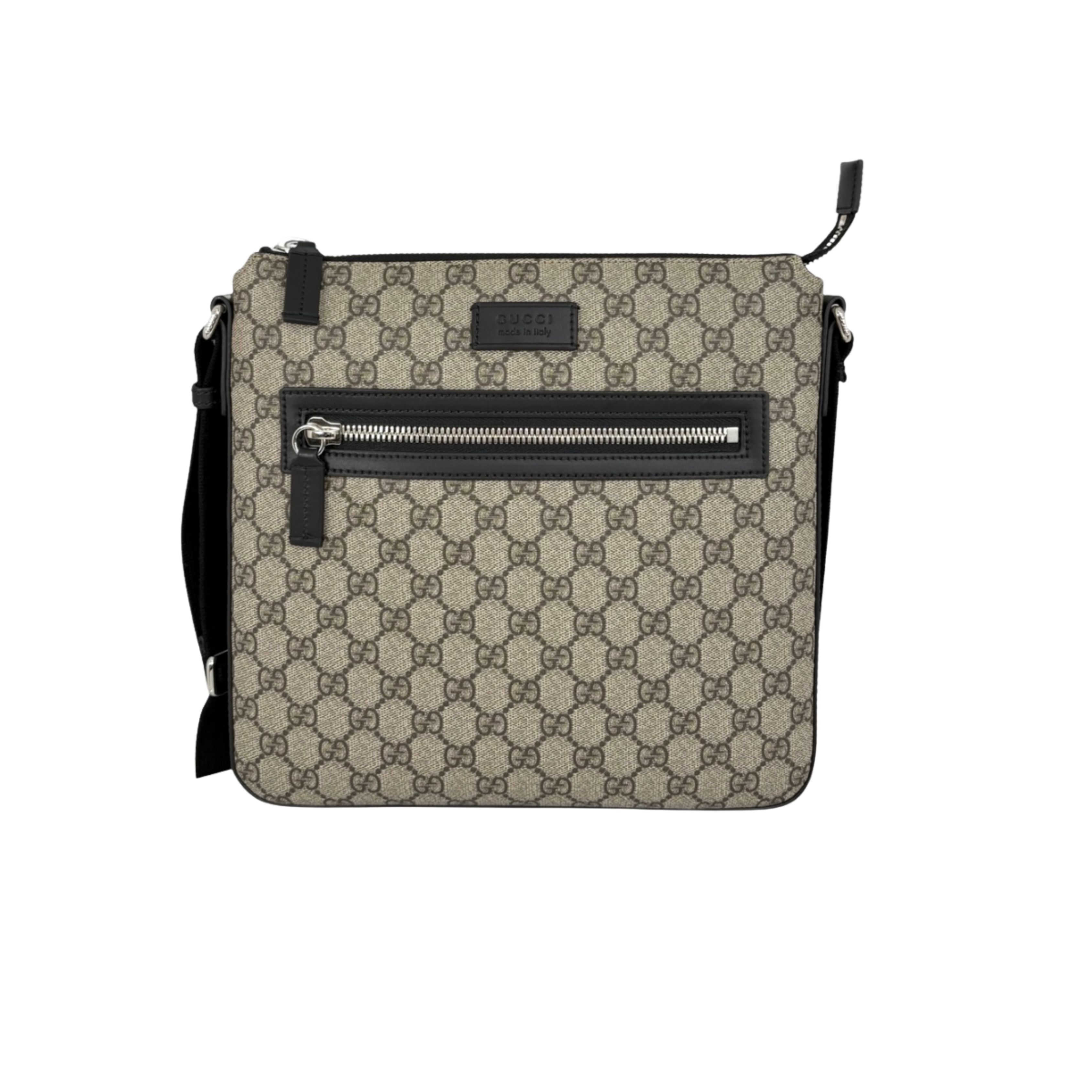 Messenger Bag GG Supreme Mono Silver Hardware