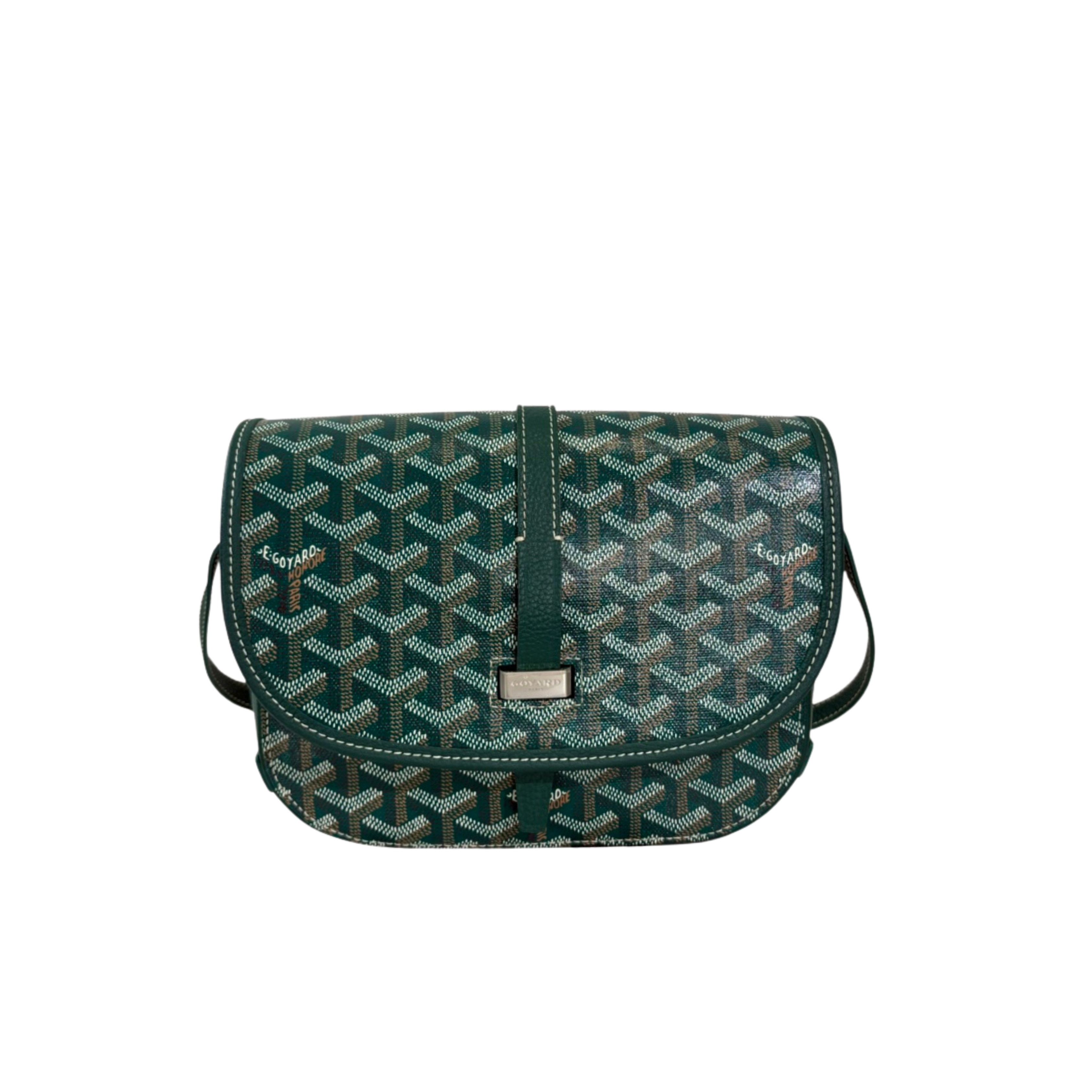 Belvedere PM Green Goyardine Canvas