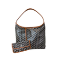 Bohème Hobo Bag Black & Tan Goyardine Leather