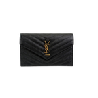 Classic Cassandre Chain Wallet Black Gold-Tone Hardware