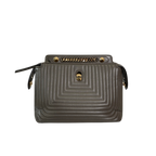 Dotcom Click Bag Gray Gold Hardware