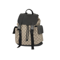 Backpack GG Supreme Monogram Beige & Black Leather Trim