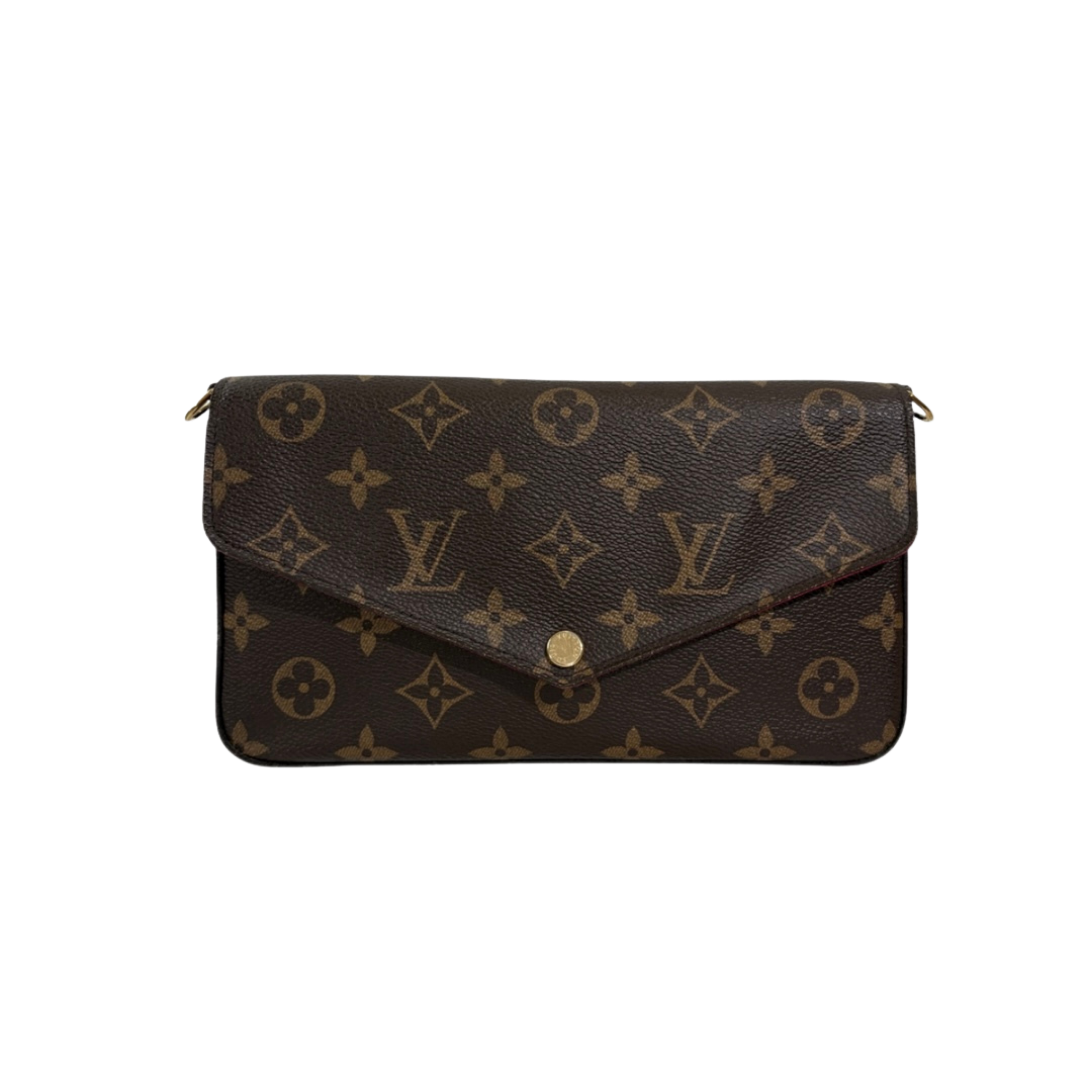 Pochette Félicie Monogram Canvas Gold-Tone Hardware