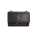 Sunset Chain Wallet Mini Grey Silver Hardware