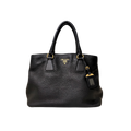 Vitello Daino Tote Bag Gold Hardware