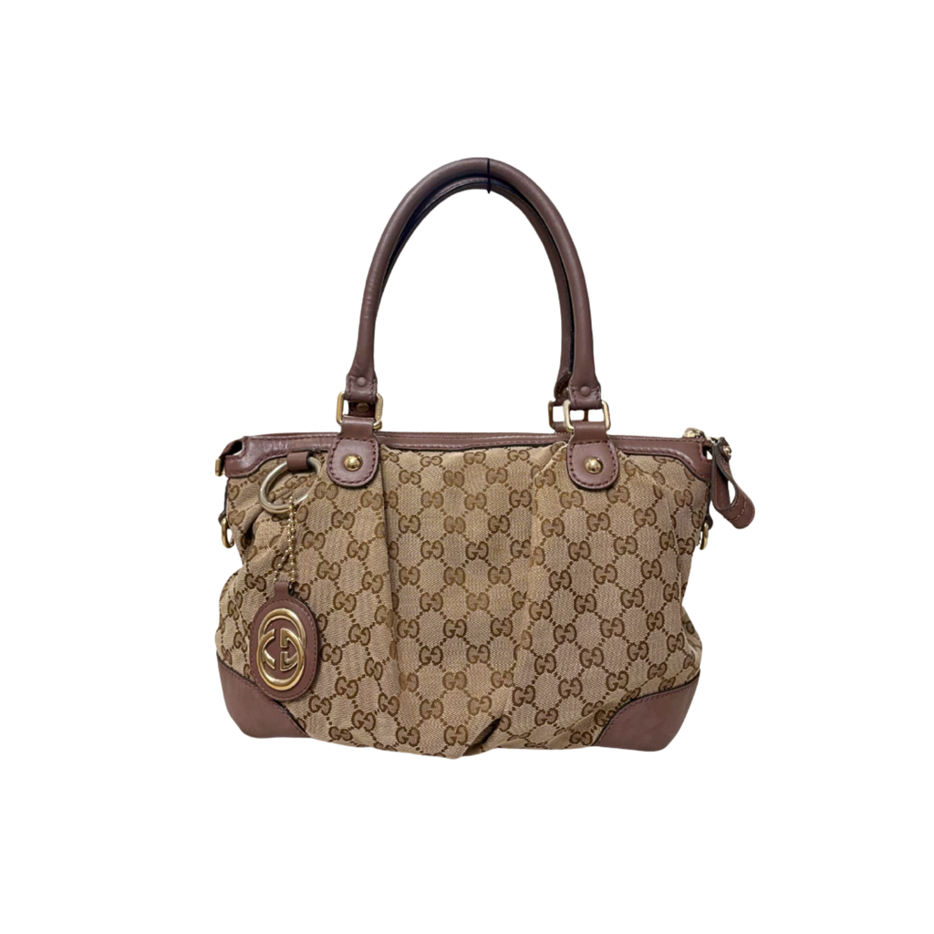 Sukey Bag GG Supreme Canvas Gold Hardware