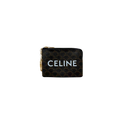 Triomphe Logo Coin and Card Pouch Gold Hardware