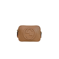 Soho Disco Rose Beige Calfskin Leather Gold Hardware
