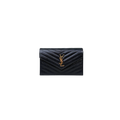 Cassandre Wallet On Chain Small Black Caviar Leather Gold Hardware