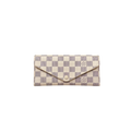Josephine Wallet Damier Azur Canvas Gold Hardware