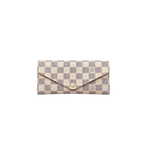 Josephine Wallet Damier Azur Canvas Gold Hardware
