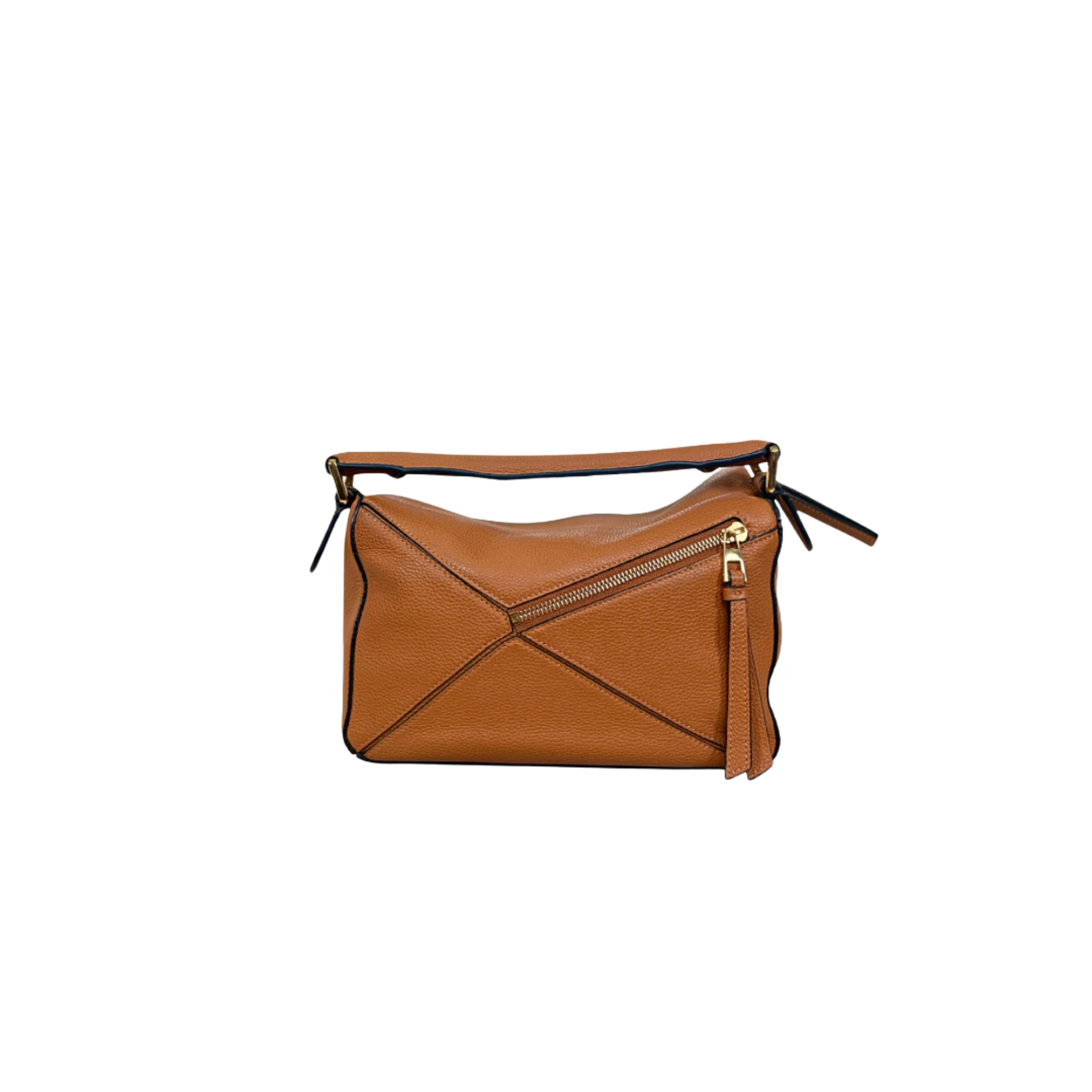 Puzzle Bag Tan Grained Calfskin Gold Hardware
