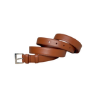 Belt Brown Silver Hardware Size 90/36
