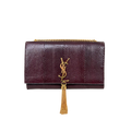 Python Kate Tassel Bag Medium Burgundy Gold Hardware