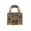 Mini Lady Dior Python Snakeskin Gold Hardware