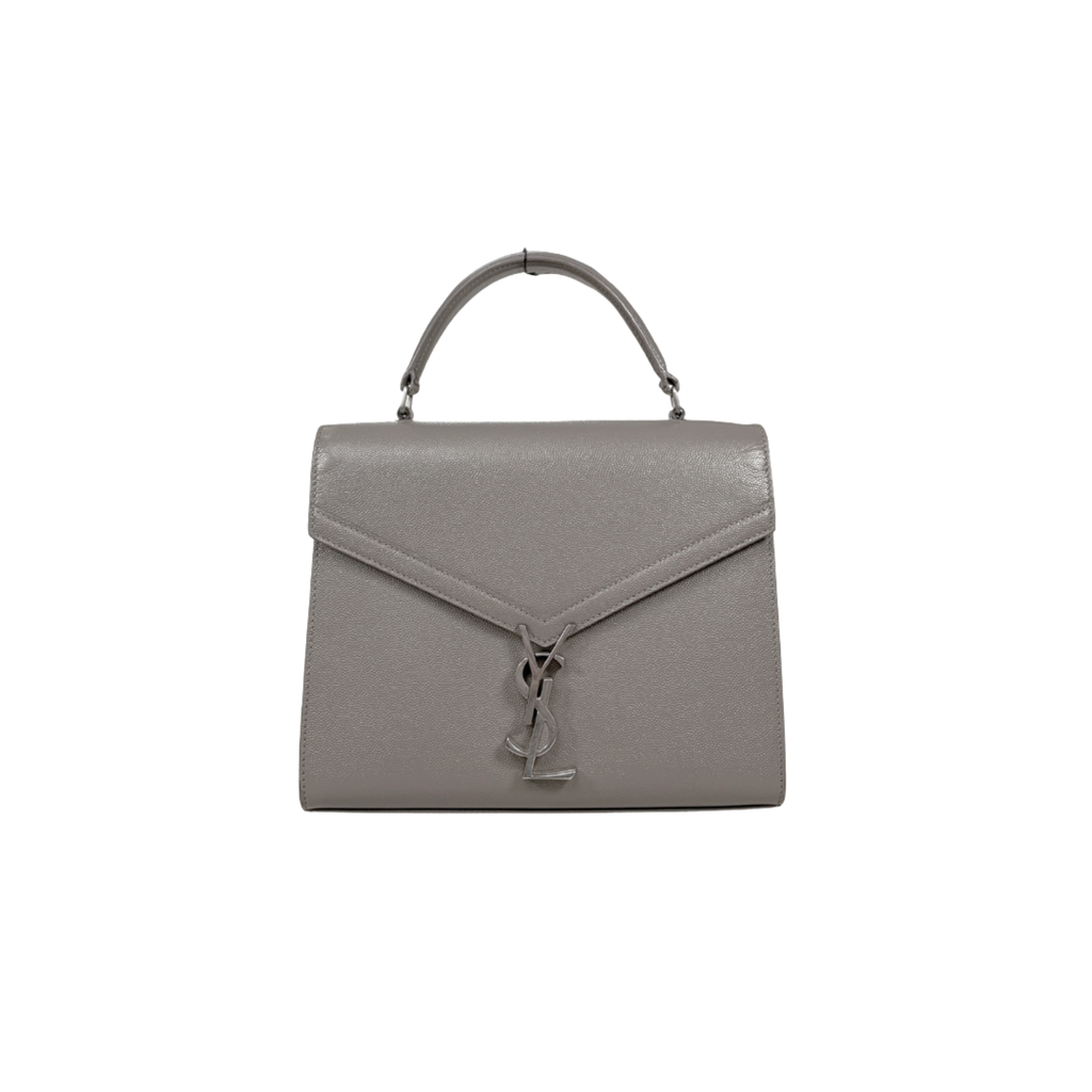 Cassandra Top Handle Bag Grey Silver Hardware