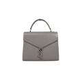 Cassandra Top Handle Bag Grey Silver Hardware