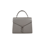 Cassandra Top Handle Bag Grey Silver Hardware