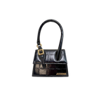 Le Chiquito Crocodile Mini Black Gold Hardware