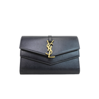 Sulpice Chain Shoulder Bag Black Gold Hardware