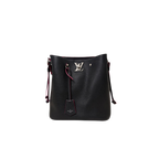 Lock Me Bucket Bag Black/Pink Silver Hardware