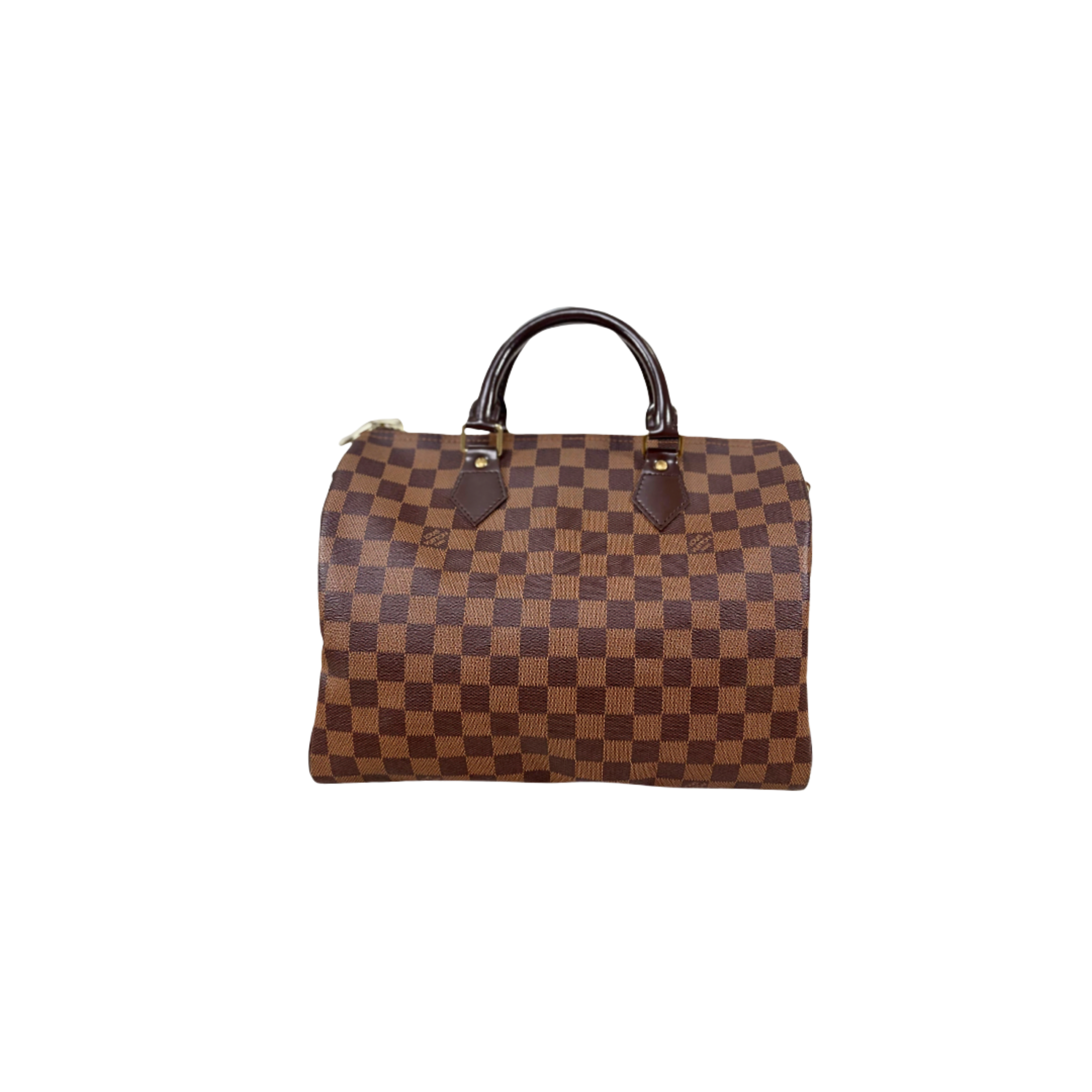 Speedy Bandoulière 30 Damier Ebene Canvas Gold Hardware