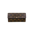 Long Wallet Monogram Canvas Gold Hardware