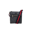 Messenger Bag GG Supreme Canvas Black Small Silver Hardware