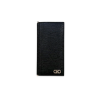 Gancini Bi-Fold Wallet Black Silver Hardware