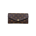 Portefeuille Sarah Monogram Canvas Gold Hardware