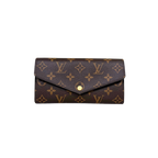 Portefeuille Sarah Monogram Canvas Gold Hardware