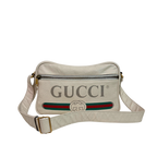 Messenger Bag White Gold Hardware