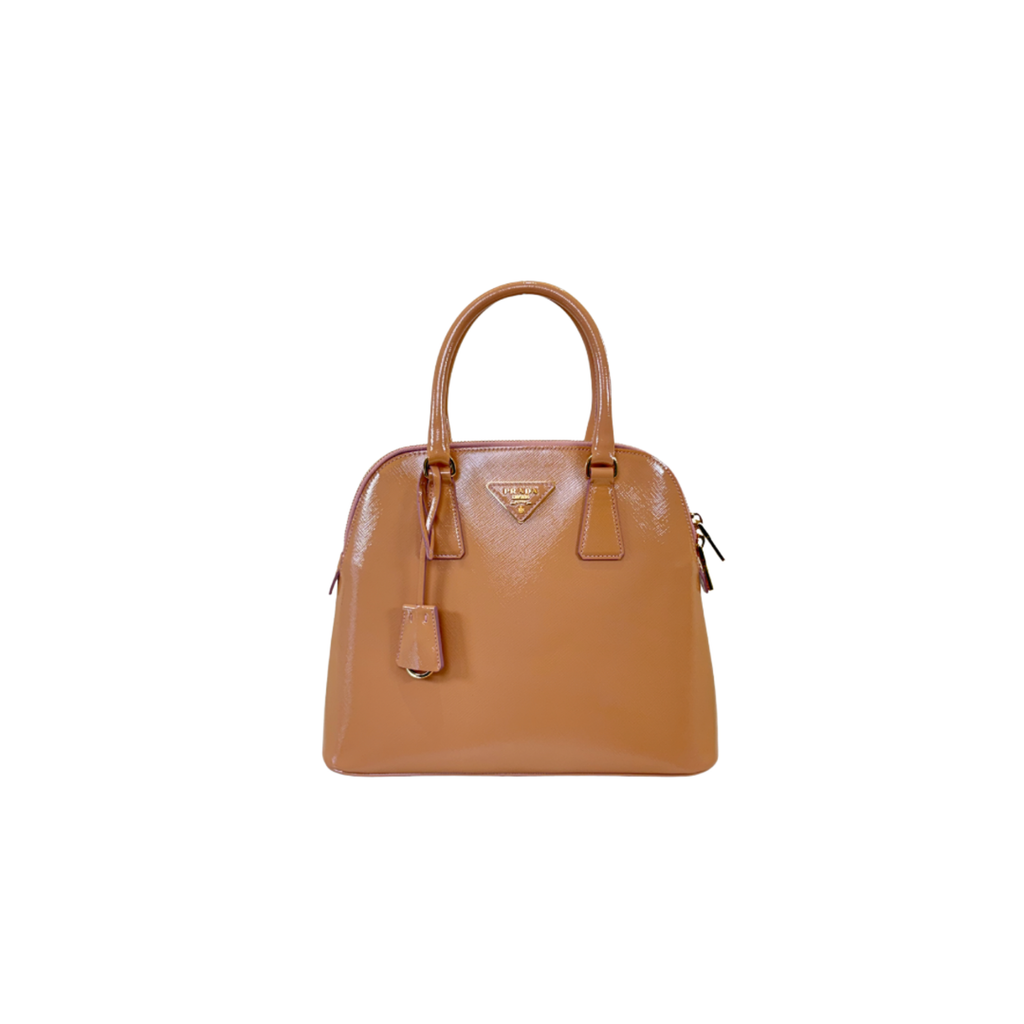 Promenade Saffiano Vernice Cameo Medium Gold Hardware