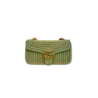 Limited Edition GG Marmont Medium Raffia Woven Gold Hardware