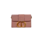 Montaigne 30 Poudre Pink Calfskin Leather Gold Hardware