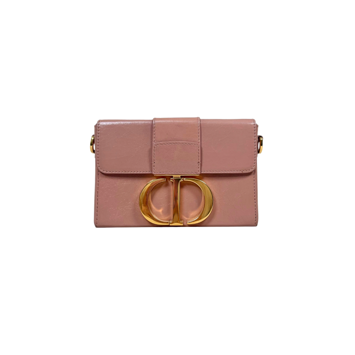 Montaigne 30 Poudre Pink Calfskin Leather Gold Hardware