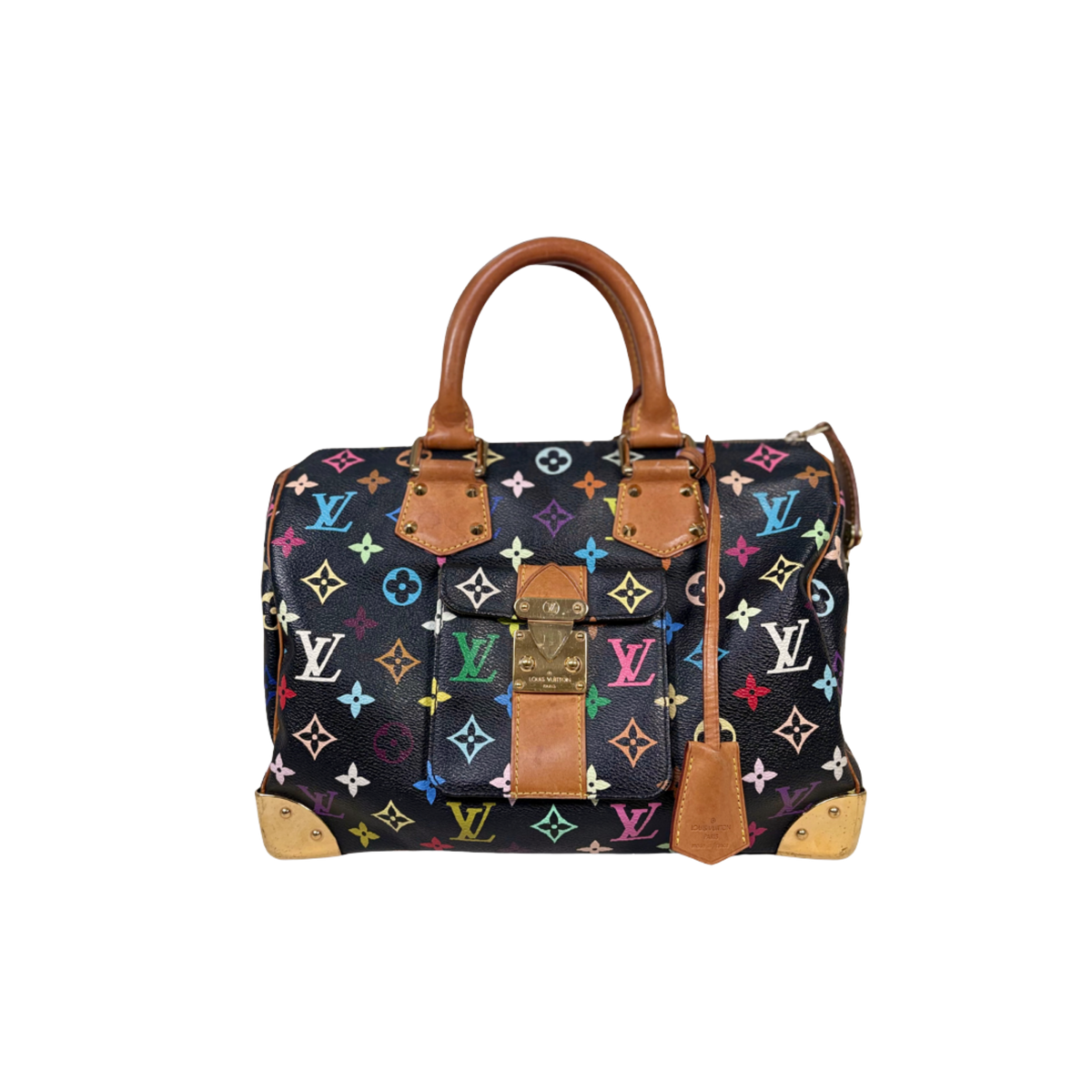 Speedy 30 Takashi Murakami Multicolor Gold Hardware