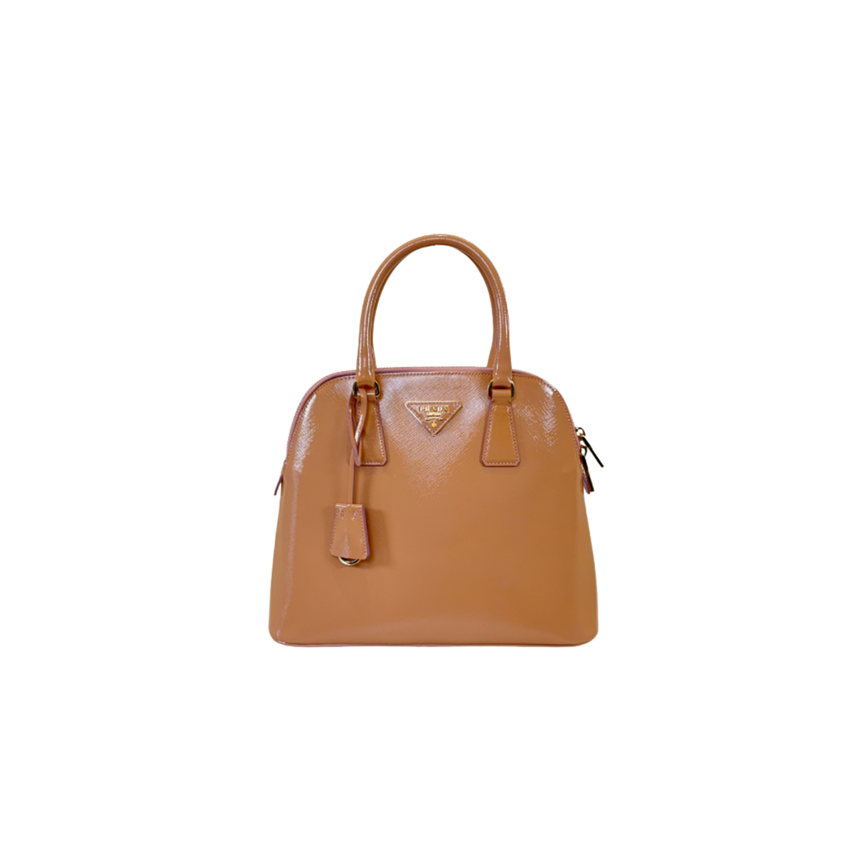 Promenade Saffiano Vernice Cameo Medium Gold Hardware