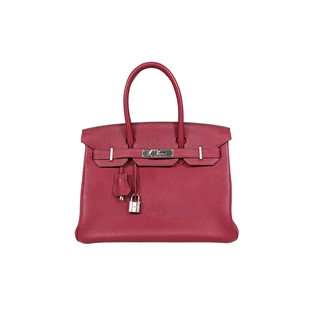 Birkin 30 Rouge H Togo Leather Stamp X Palladium Hardware