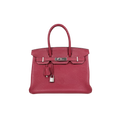 Birkin 30 Rouge H Togo Leather Stamp X Palladium Hardware