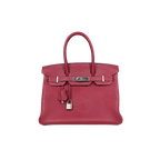 Birkin 30 Rouge H Togo Leather Stamp X Palladium Hardware