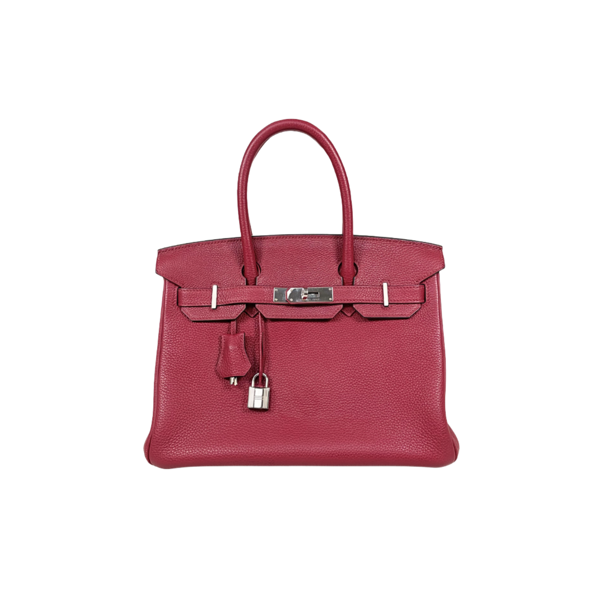 Birkin 30 Rouge H Togo Leather Stamp X Palladium Hardware