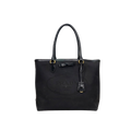 Canvas Tote Bag Black Gold Hardware