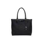 Canvas Tote Bag Black Gold Hardware
