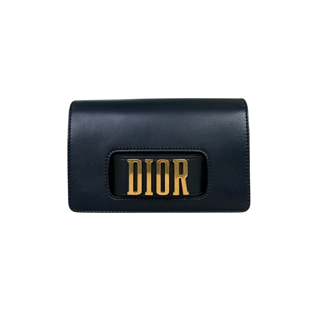 Dio(r) Evolution Flap Black Medium Gold Hardware